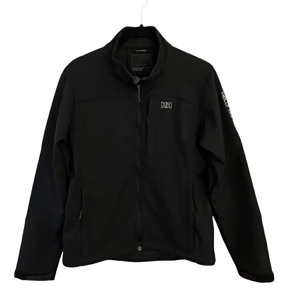 SALE Helly Hanson Performance Soft Shell Jacket Fleece Lined Full Zip Black XS